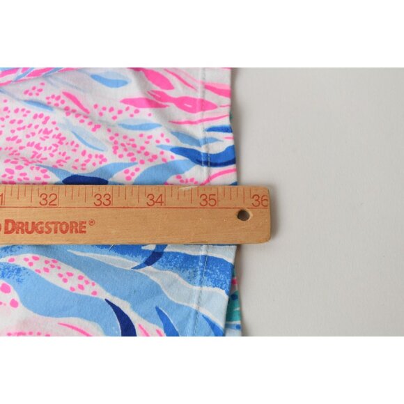 Lilly Pulitzer Women's 3/4 Sleeve Blue Pink Floral Pattern Dress Size S - Picture 11 of 11